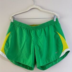 Green and Yellow Athletic Shorts